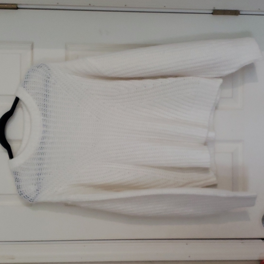A new day white sweater